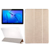 For Huawei  MediaPad T3 10 9.6 inch Silk Texture Horizontal Flip Leather Case with 3-folding Holder, For MediaPad T3 9.6 inch