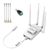 VONETS VAR1200-H 1200Mbps Wireless Bridge External Antenna Dual-Band WiFi Repeater, With 4 Antennas + DC Adapter Set, VAR1200-H With 4 Antennas + DC Adapter Set