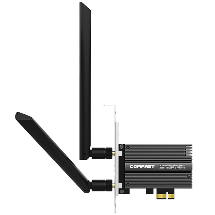 COMFAST CF-AX200 PRO 3000Mbps Bluetooth PCI-E Wifi Network Card Adapter with 2 Antennas, CF-AX200 PRO
