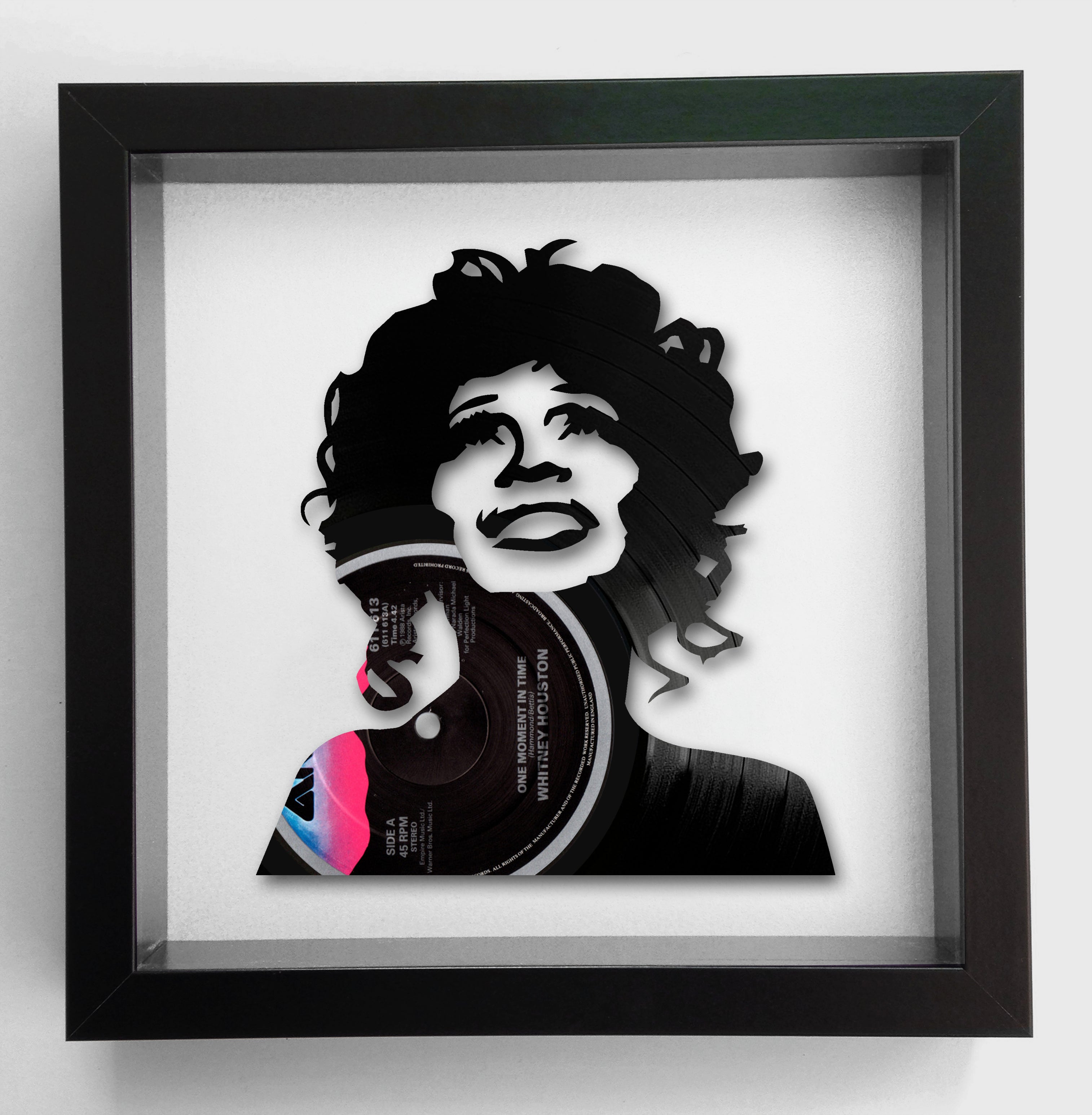 Whitney Houston - Whitney LP / One Moment in Time - Original Vinyl Record Art 1988