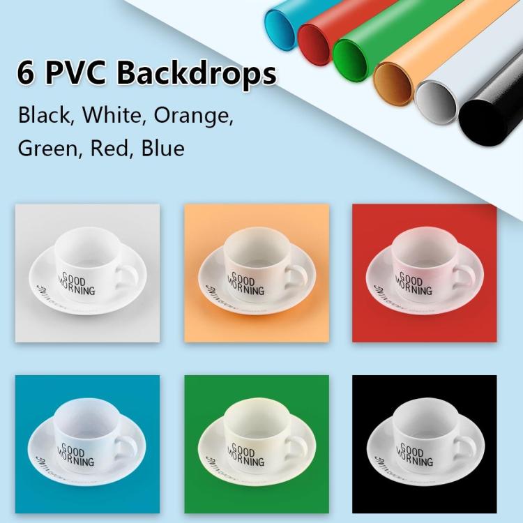 40cm Folding Portable Ring Light USB Photo Lighting Studio Shooting Tent Box with 6 x Color PVC Backdrops, Size: 40cm x 40cm x 40cm