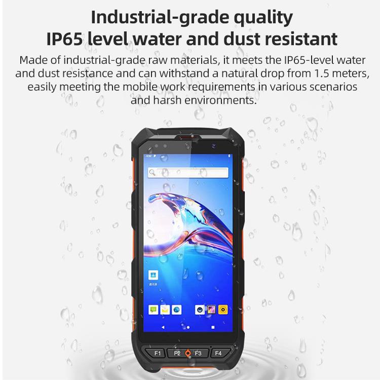 5.5 inch Android 10 IP65 RFID Handheld Industrial Data Terminal Barcode Scanner, Style: NFC UHF, NFC HF