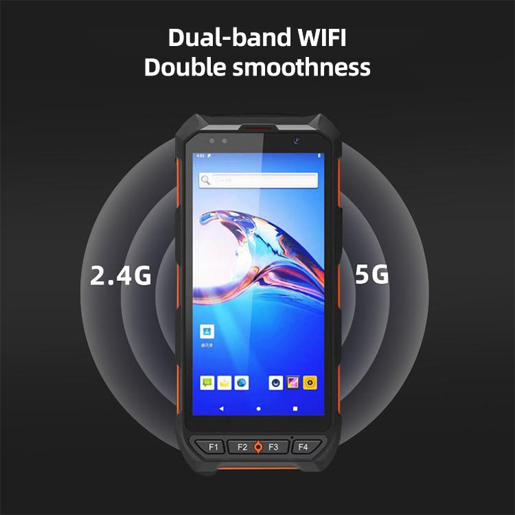 5.5 inch Android 10 IP65 Handheld Industrial Data Terminal Barcode Scanner, Style: RFID UHF + NFC HF, RFID UHF + NFC HF
