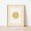 Sunshine Print - Yellow Stripes