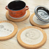 Animal Cork Coasters – Round Heat-Resistant Table Mats for Kitchen