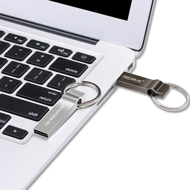 MicroDrive 4GB USB 2.0 Metal Keychain U Disk, 4GB
