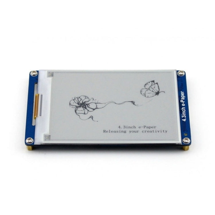 Waveshare 4.3 inch 800x600 Pixel Serial Interface Electronic Paper Display UART Module, 10628