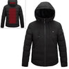 Men and Women Intelligent Constant Temperature USB Heating Hooded Cotton Clothing Warm Jacket, 7XL