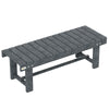 Outsunny 1.1M Outdoor Garden Bench Patio Loveseat Fir Wood 2 Person