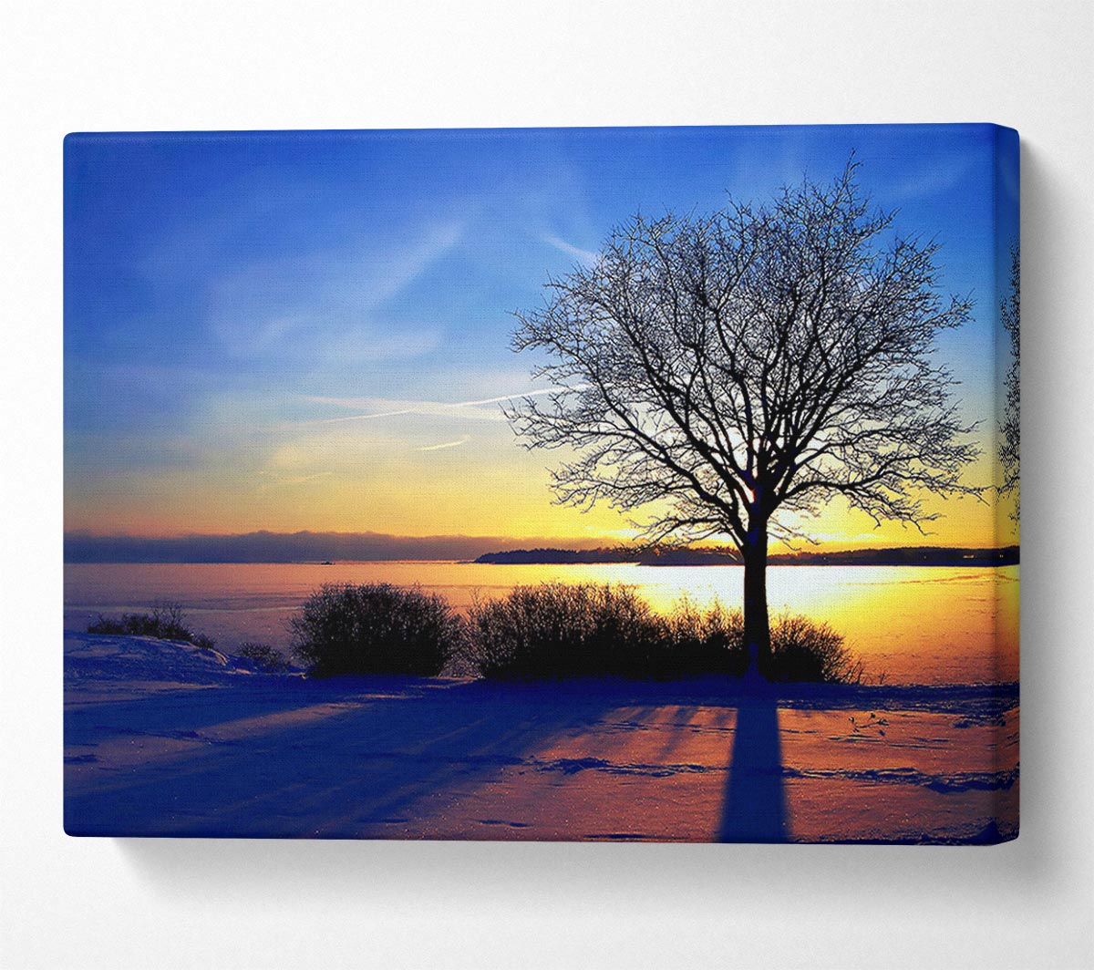 A Calm Winters Day Canvas Wall Art - Zestio