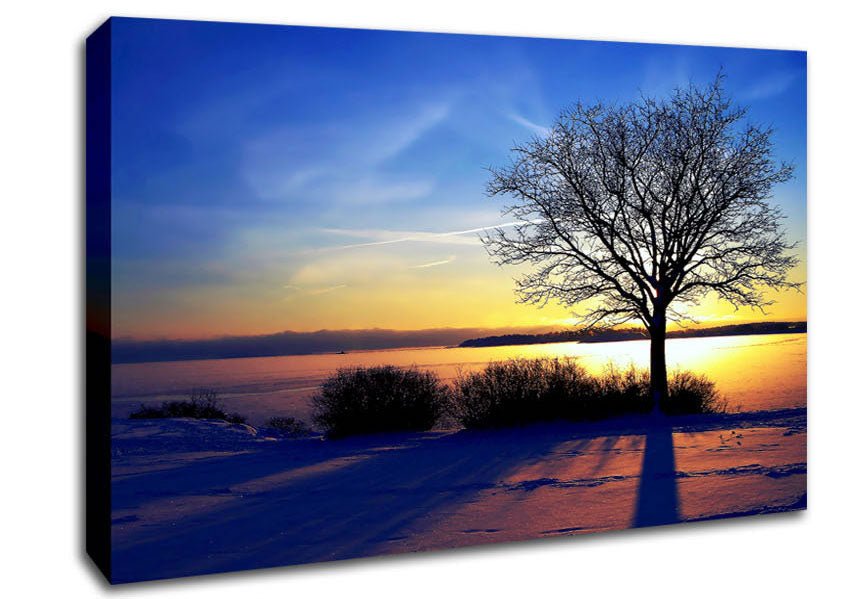 A Calm Winters Day Canvas Wall Art - Zestio