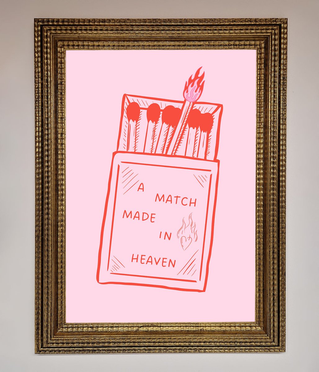 A Match Made In Heaven Framed Wall Art - Zestio