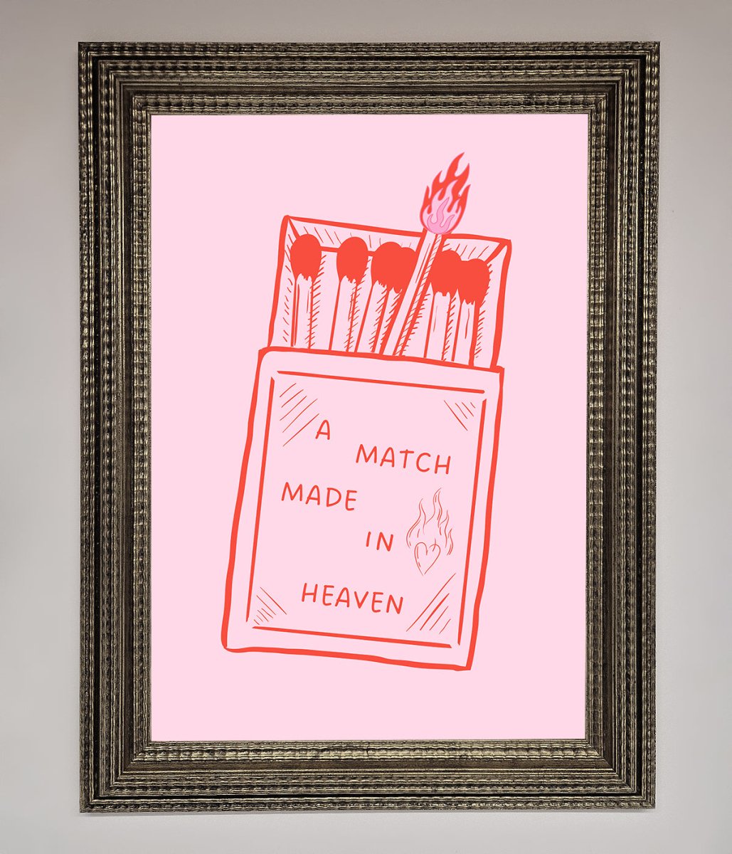 A Match Made In Heaven Framed Wall Art - Zestio