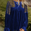 Women's Loose-fitting, Casual, Versatile Velvet Top
