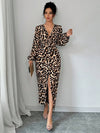 Women's Casual Loose Simple Leopard-Print Dress