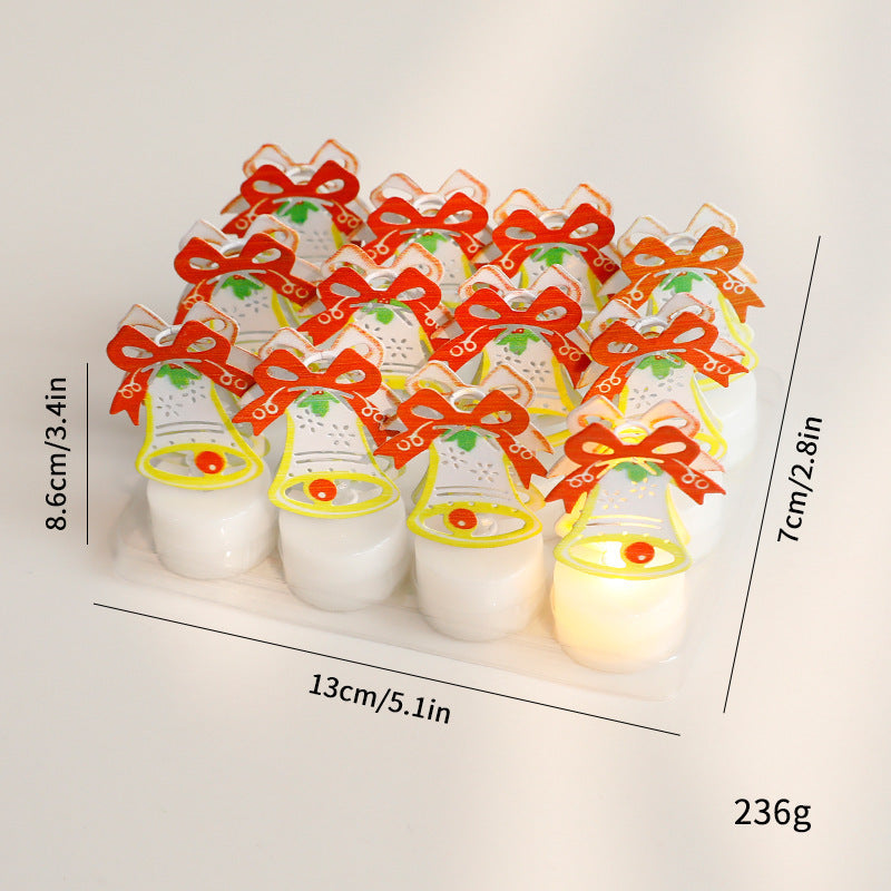 LED Electronic Candle Lights Christmas Trees Santa Claus Snowmen Creative Candles Small Night Lights Home Decorative Ornaments