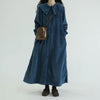 Women's Retro Navy-Style Collar Long-Sleeve Dress
