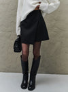 Versatile Figure-flattering High-waisted A-line Skirt With A Slit
