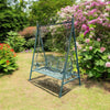 BLUE/GOLD METAL SWING BENCH