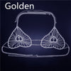Peach Heart Shaped Rhinestone New Product Body Chain Set