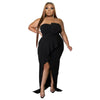 Women's Elegant High-Waisted Sexy Bodycon Split Dress