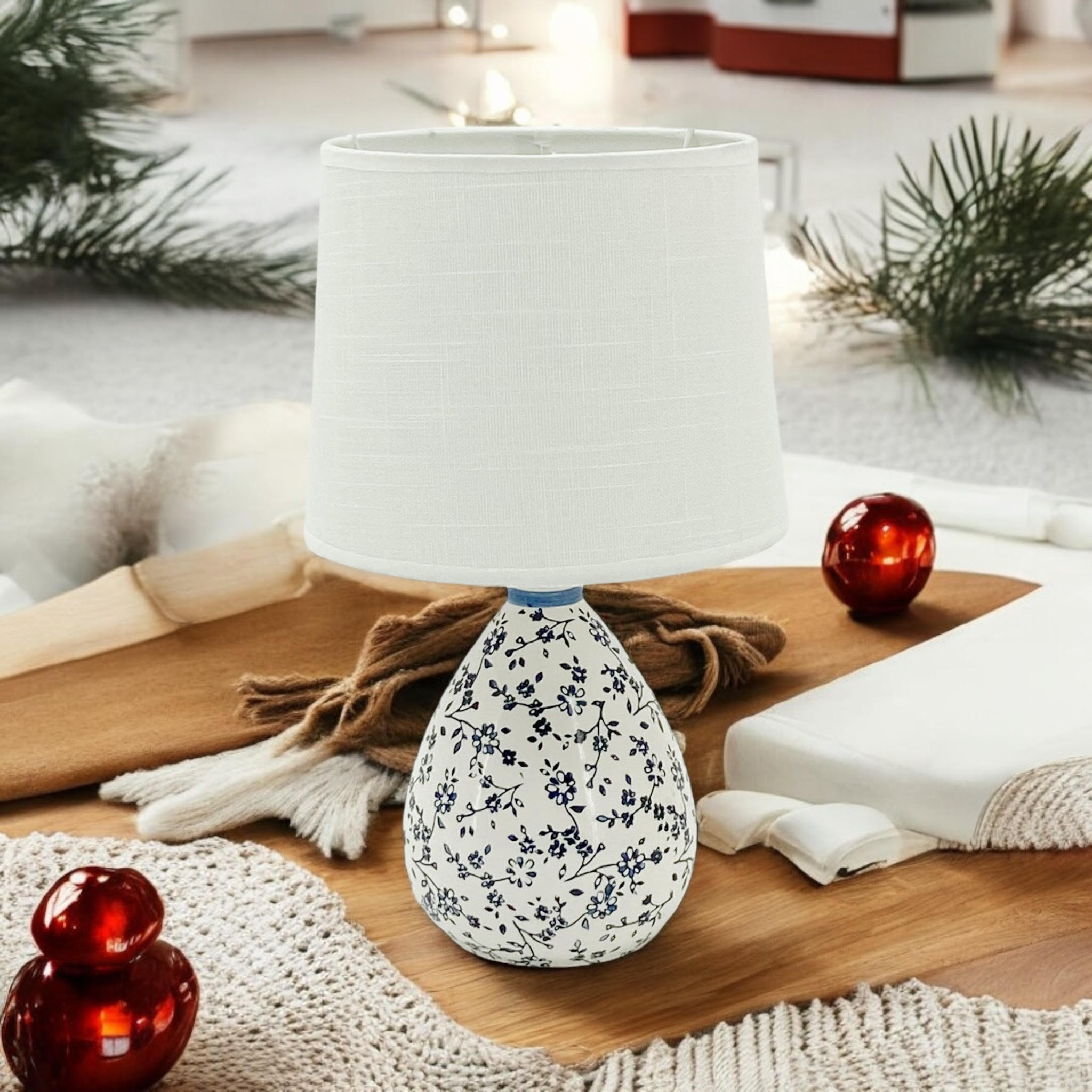 37CM LAMP AND SHADE