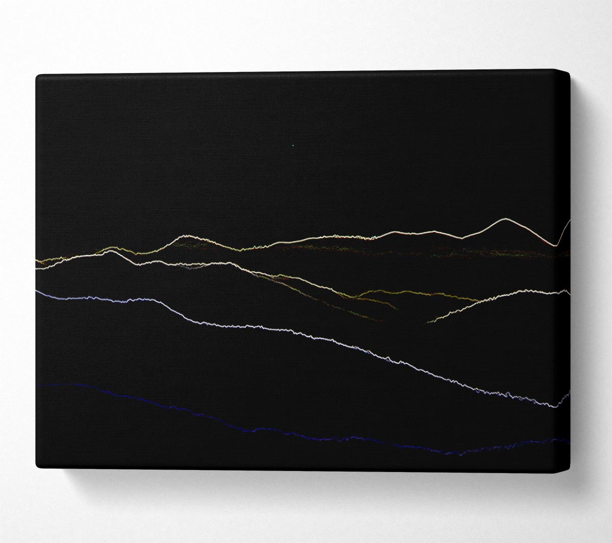 Abstract Neon Landscape 11 Canvas Wall Art - Zestio