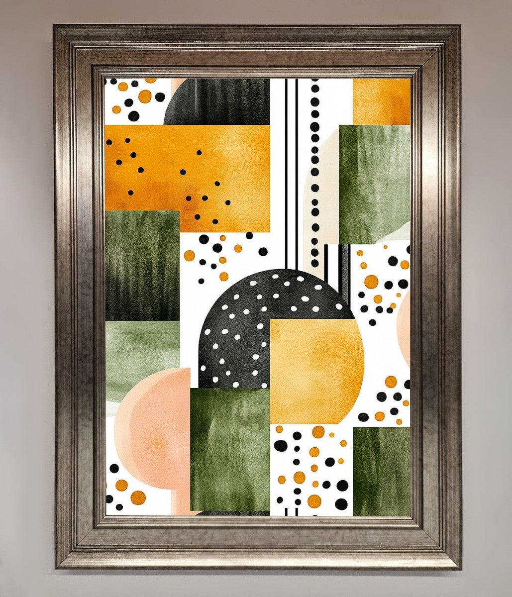 Abstract Shapes Colours Framed Wall Art - Zestio