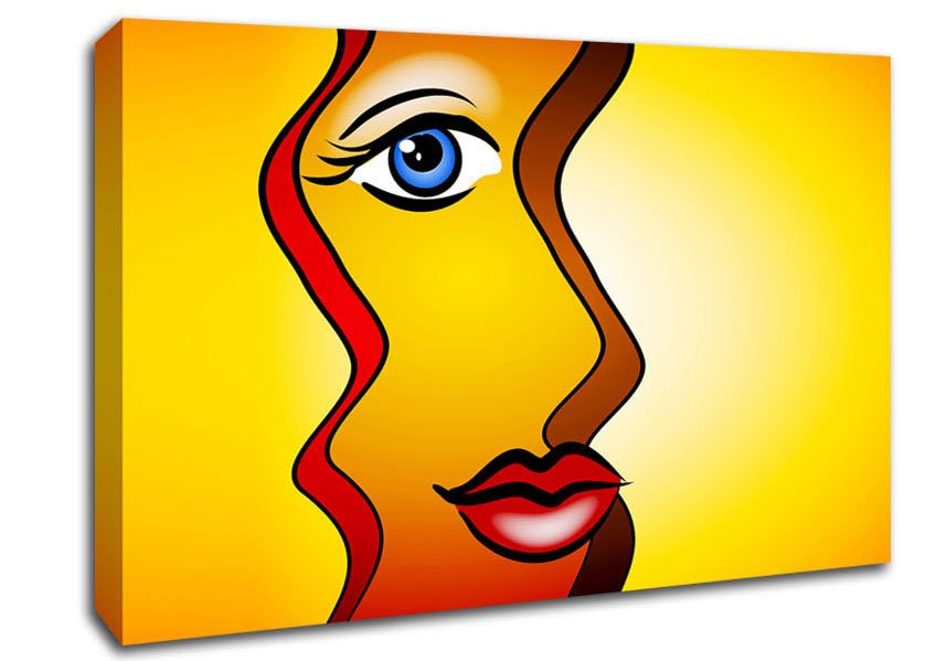 Abstract Woman Canvas Wall Art - Zestio