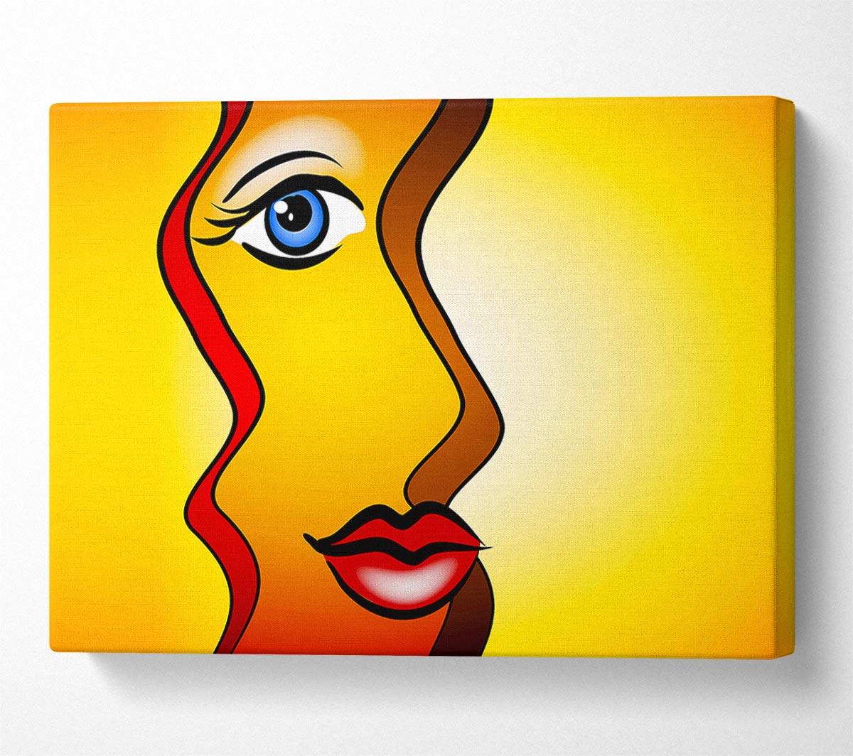 Abstract Woman Canvas Wall Art - Zestio
