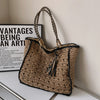 Women's Fashion Simple Straw Hollow Shoulder Bag