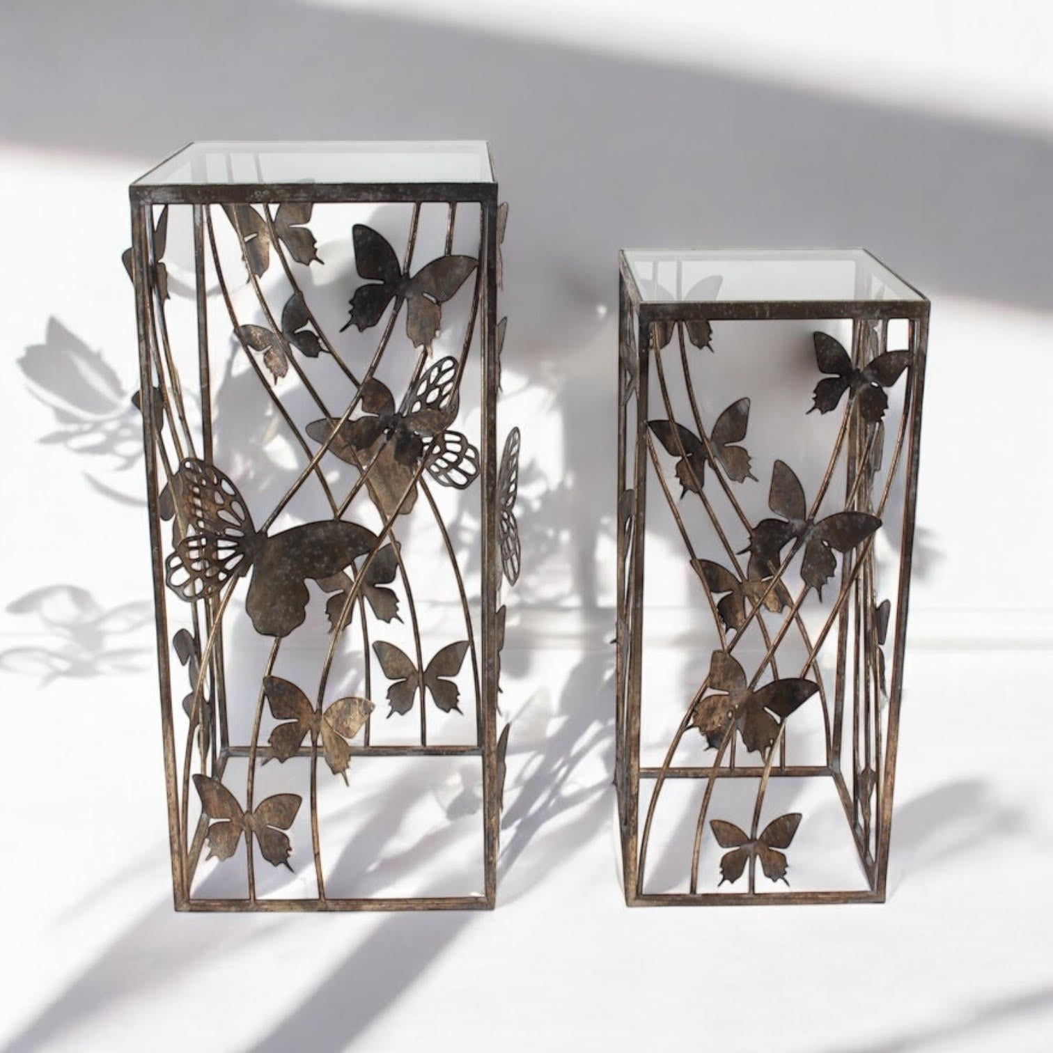 75/64CM SET 2 METAL TABLES