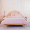 Ackly Bamboo Blush Pink Duvet Cover Set