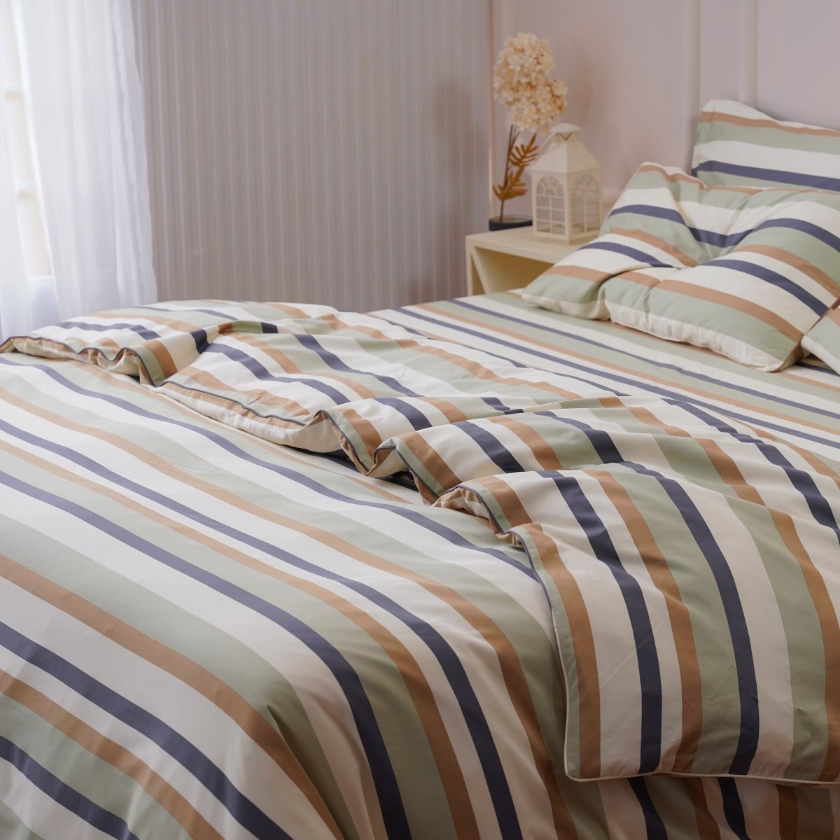 Ackly Bamboo - Harmony Stripe Duvet Cover - Zestio