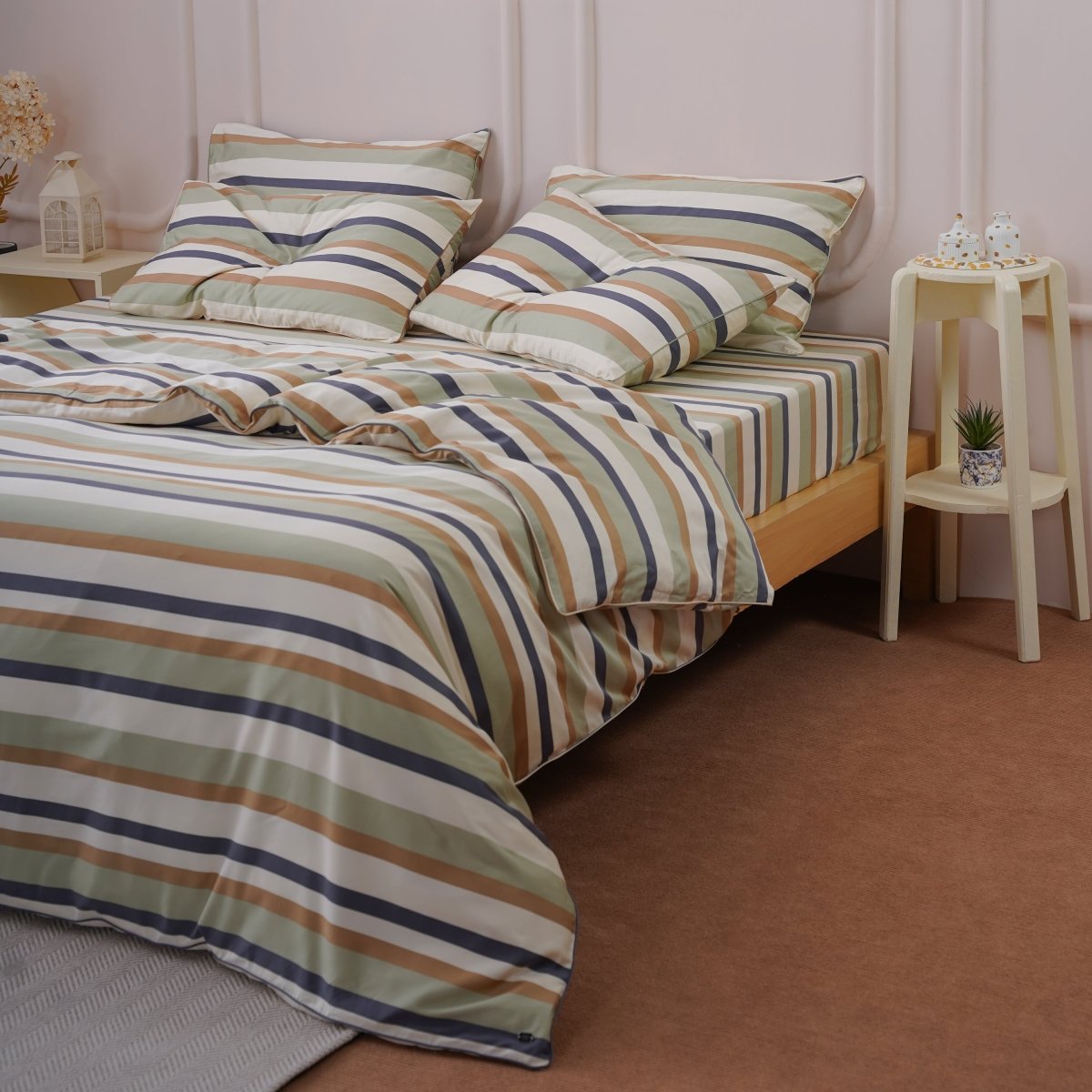 Ackly Bamboo - Harmony Stripe Duvet Cover - Zestio