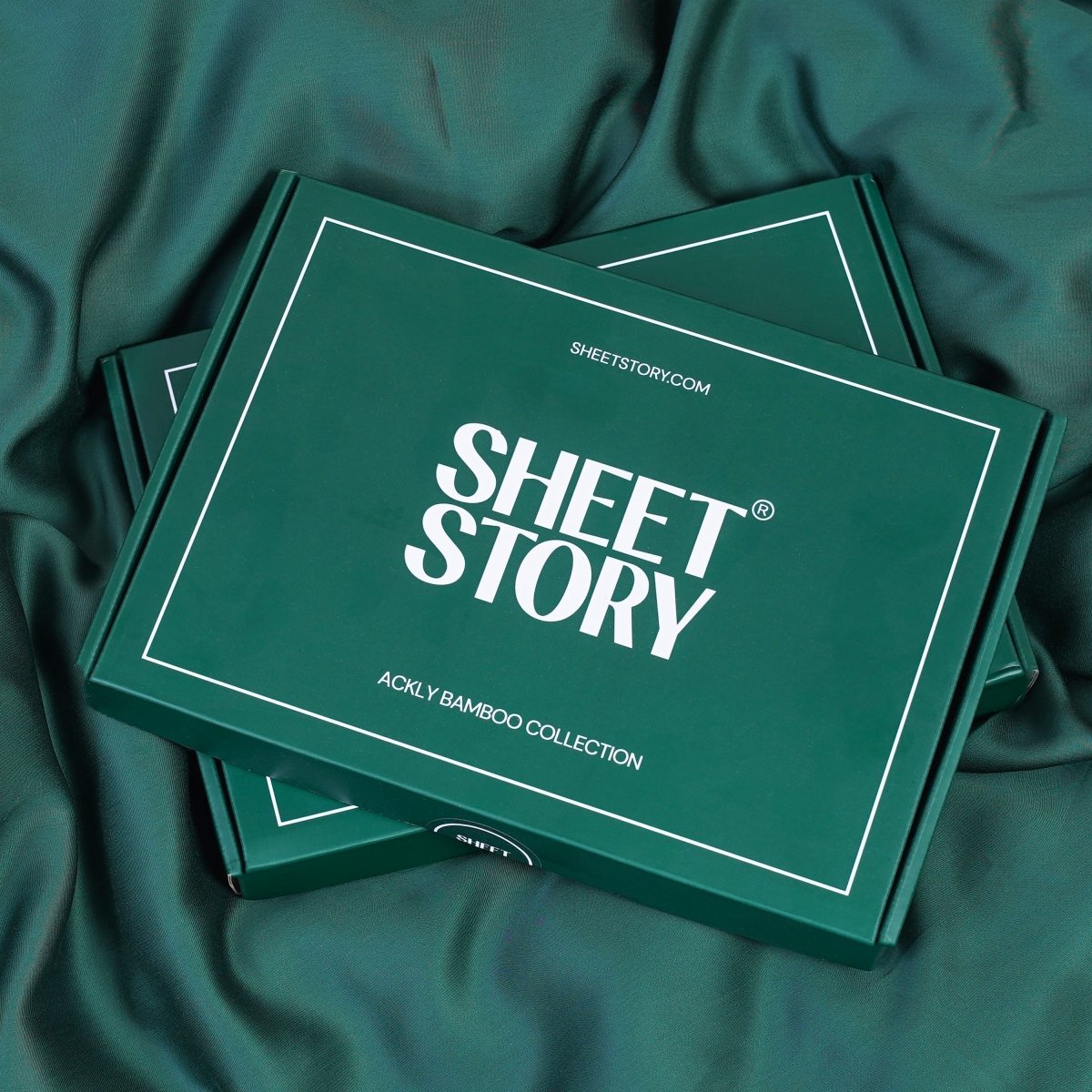 Ackly Bamboo Royal Green Duvet Cover Set