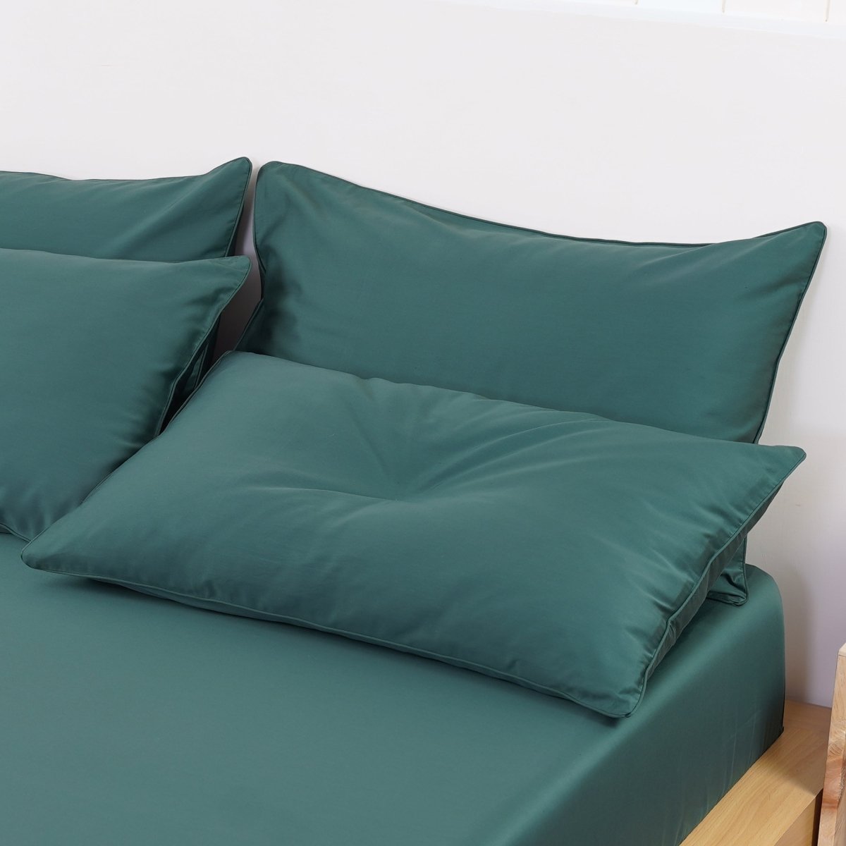 Ackly Bamboo - Royal Green Pillowcases Pair - Zestio