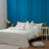Ackly Bamboo Sage Checkered Duvet Cover Set