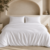 Ackly Bamboo White Duvet Cover Set