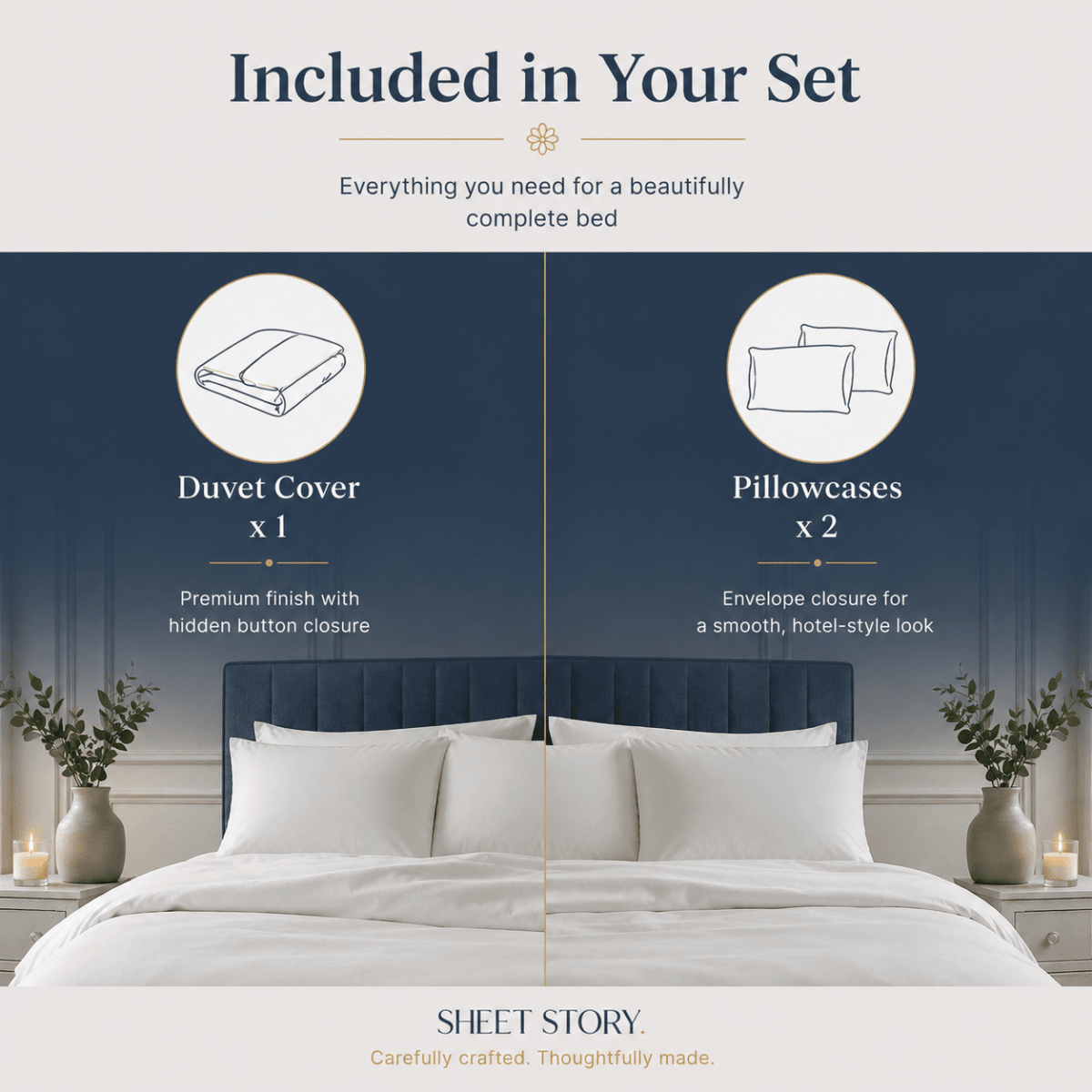 Ackly Bamboo Harmony Stripe Duvet Cover Set