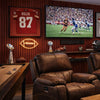 Acoustic Wall Panels in Red Wonder with Black Backing - Zestio
