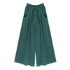 Women's Elastic Waist Tie Rope Wide Leg Pants
