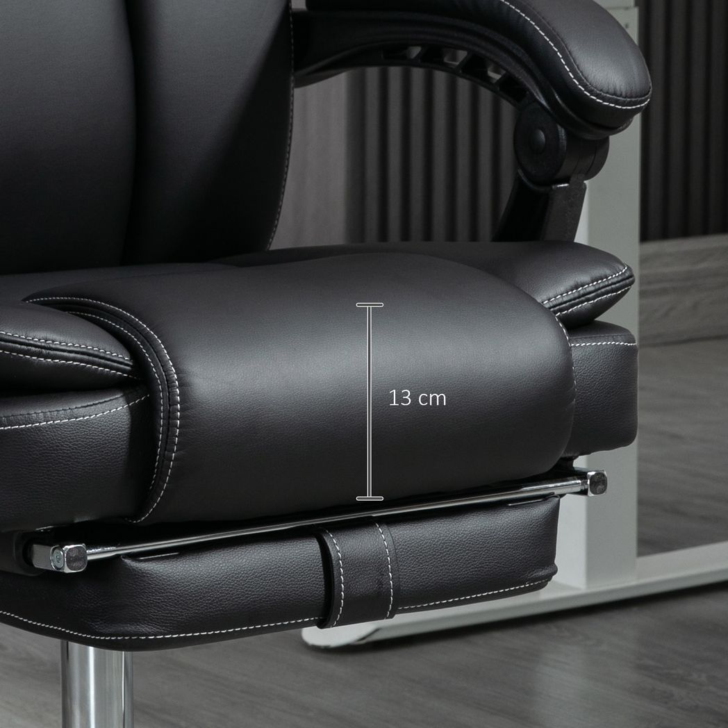 Vinsetto Massage Office Chair, PU Leather High Back Recliner
