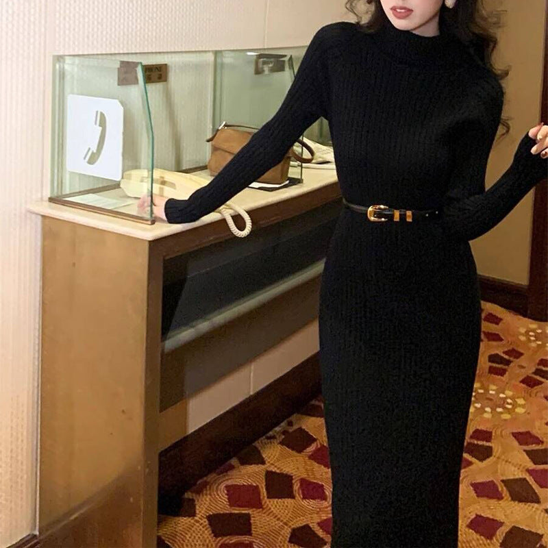 Versatile Base Skirt For Women New Autumnwinter Style Figure-flattering And Slimming