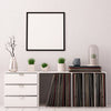 Foil Wrapped MDF Picture Photo Frame Fitted with Perspex Plexiglass, Grey Frame