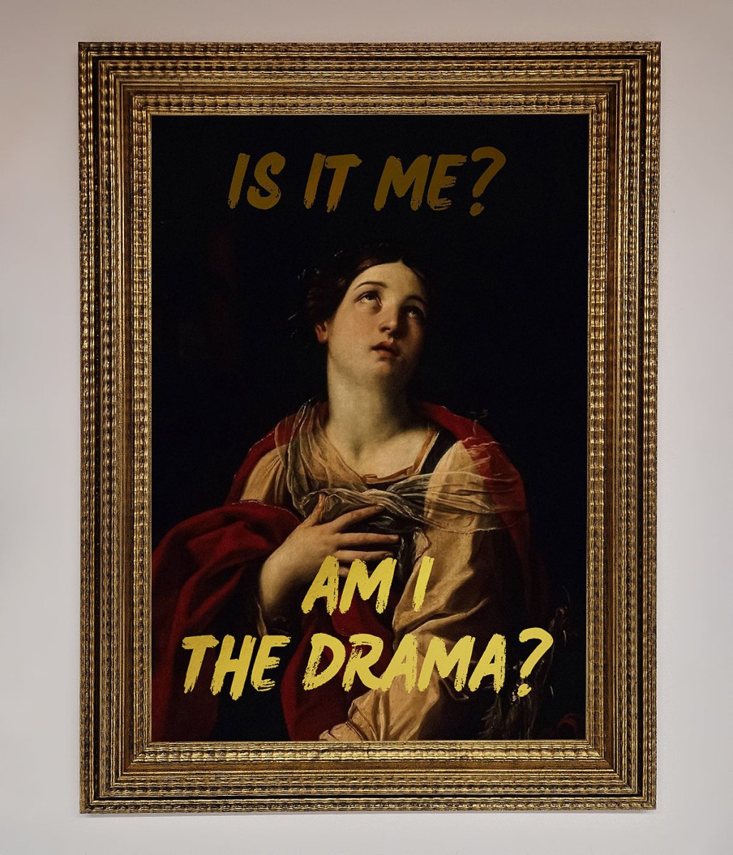Am I The Drama Foil Print - Zestio