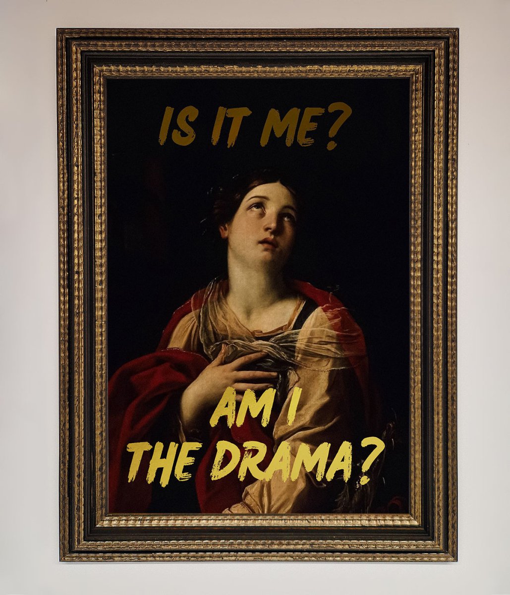 Am I The Drama Foil Print - Zestio