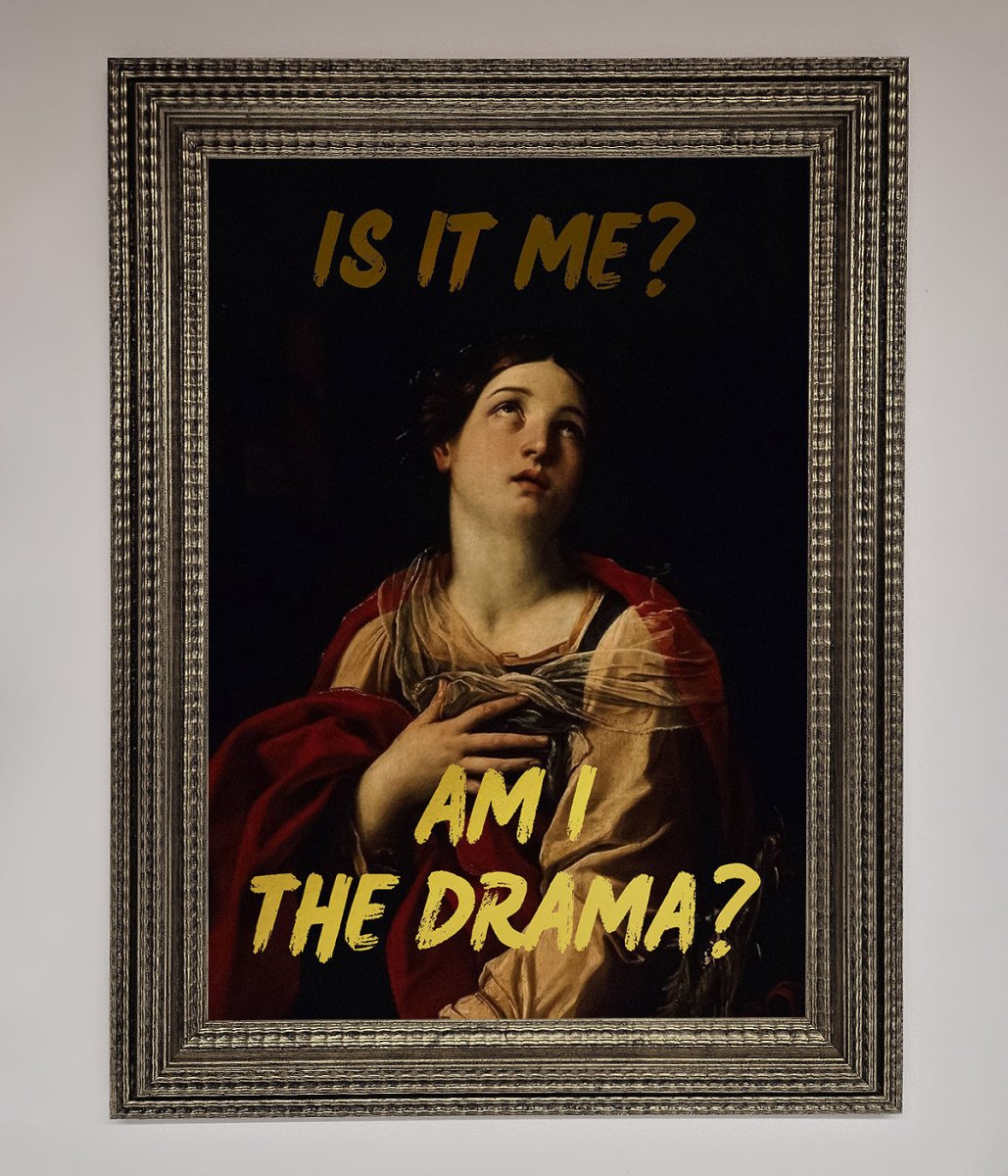 Am I The Drama Foil Print - Zestio