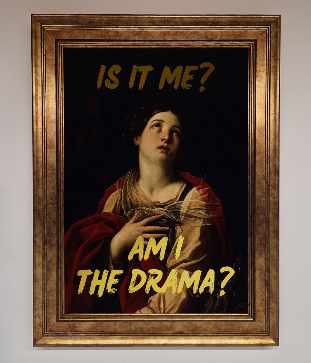 Am I The Drama Foil Print - Zestio
