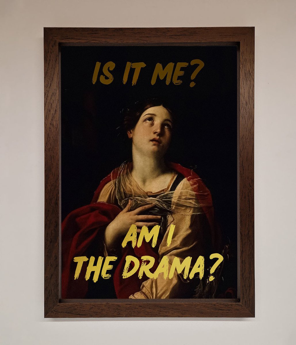 Am I The Drama Foil Print - Zestio